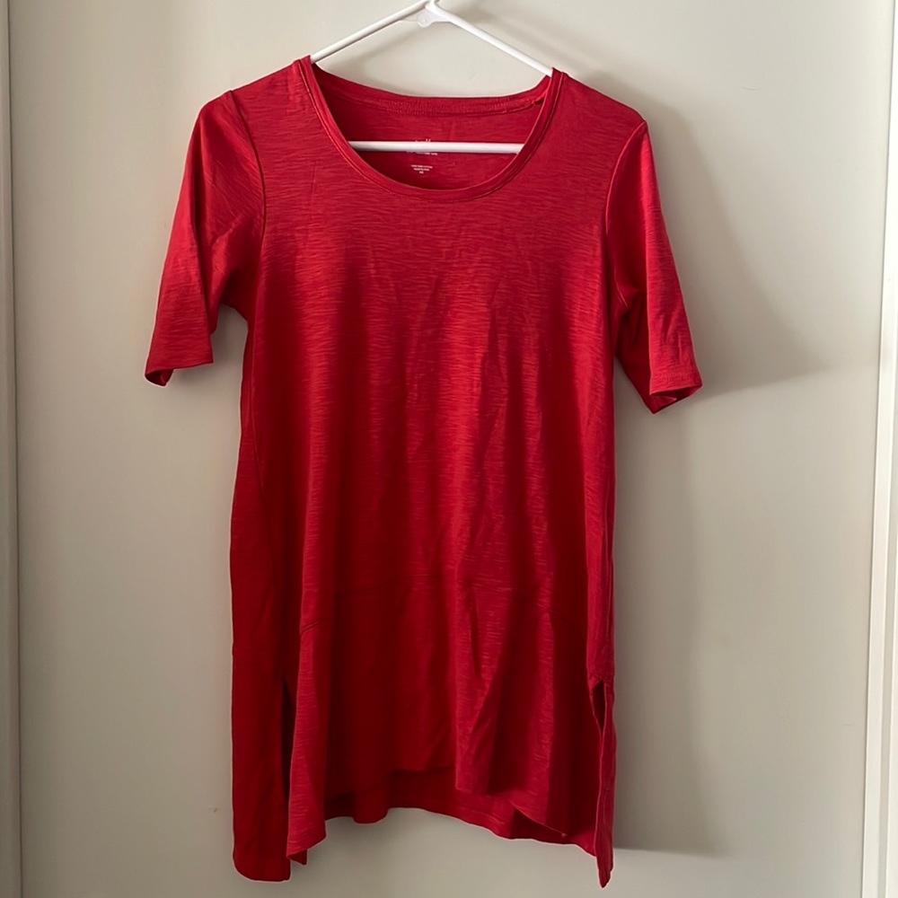 J. Jill Red Tunic Top